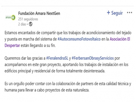 ASOCIACIÓN EL DESPERTAR - Feralendra, S.L.